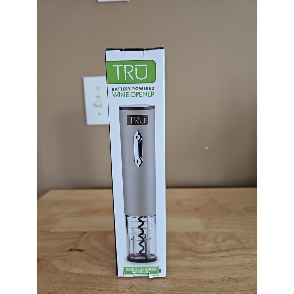 New Battery Powered Wine Opener Easy Touch Transparent Corkscrew Mechanism #1011
